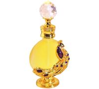 1PC Arabic Perfume Oil 0.41 Ounce Dubai Perfume Oil Long Lasting Fragrances with Golden Rhinestone Bottle for Women Girls