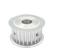 1PC Arc HTD 8M 25 dents synchronisation poulie synchrone alésage rond 8-28mm for largeur de ceinture 15/20/25/30/40mm HTD8M 25-8M AF 25T(12mm,For belt width 20mm)