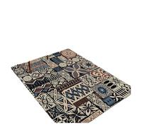 1pc Area Rug with Geometric Pattern in Blue, Brown, and Cream for Bedroom Living Room Playroom(4,80x120cm)