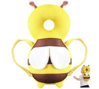 1pc Baby Head Protector Sac à dos, Breatable Baby Fall Back Head Protecteur avec BB Sound, mignon Coussin de sécurité d'abeilles pour ramper et marcher.