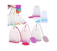 1PC Bag Style Silicone Tea Strainer Herbal Spice Infuser Filter Diffuser Kitchen