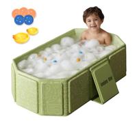 1pc baignoire pour bébé pliable, baignoire pour bébé pvc pvc avec des pieds d'élimination et de support, 29, 5x17, 7x9, 8 pouces portable avec jouets pour enfants 0-8 ans.