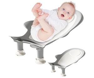 1pc baignoire pour bébé, réglable Soft Non Slip U Drainage Drainage Babil Bath Baign avec des ventouses pour bébés 0-12 mois Utilisation à la maison