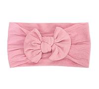 1pc Bandeau Cheveux Bébé Fille Baptême Bowknot Bandeau Bébé Fille Naissance Cérémonie Photographie Enfant Headband élastique Fête Cadeau Naissance Bébé Anniversaire (One Size)