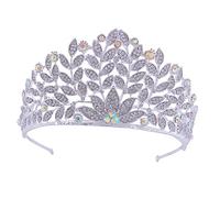 1pc Baroque Crown Wedding Headpiece for Bride Rhinestone Headpice Wedding Tiara Bride Hair Accessoires Bride Hair Bijoux Wedd