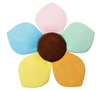 1pc bébé bain tapis pavé de sécurité Soutien de soutien à la baignoire fleur pour bébé pain baignoire pour puits puits pavillon, pétales fleurs multicolores farcies siège bain