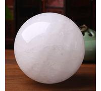 1pc Big White Ball Fengshui Crystal Selenite Stone for Decor Beautiful Ornament, ball-11cm