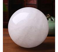 1pc Big White Ball Fengshui Crystal Selenite Stone for Decor Beautiful Ornament, ball-9cm