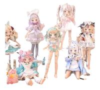 1PC Blind Box, Poupée Articulée 1/12 Boîte Mystère, Figurine Kawaii à Collectionner, Jouet Anti-Stress pour Enfant et Adulte, Idée Cadeau Originale, Poupée Mannequin avec Vêtements et Accessoires (B)