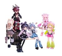 1PC Blind Box, Poupée Articulée 1/12 Boîte Mystère, Figurine Kawaii à Collectionner, Jouet Anti-Stress pour Enfant et Adulte, Idée Cadeau Originale, Poupée Mannequin avec Vêtements et Accessoires (A)