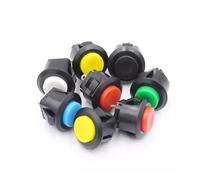 1pc Blue DS-500 snap button switch 14mm self-reset normally open 2-pin