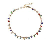 1pc Bohême Simple Coloré Perles De Cristal Bracelet De Cheville pour Les Femmes À La Main Plage Pied Jambe Bracelet Main Chaîne Bijoux W9