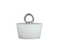 1Pc bouchon d'étanchéité conique en Silicone avec anneau de levage vidange de sol réservoir de poisson étanche Gel de silice bouchon acier forme ronde poignée(25x32x28mm)