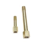 1pc Brass Pipe Fitting Long Nipple Straight Connector 3/8" BSP Female To Male Thread To 150mm Length