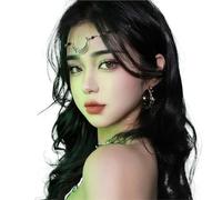 1pc Bridal Wedding Hair Jewelry Accessories for Women Head Chain Head Piece Drop Chain Headband pour les occasions spéciales et les festivals(Color 11)