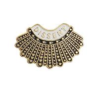 1pc Brooch de nouveauté I Dissenter à la mémoire de RBG Mariage de même Sexe Groupes vulnérables Feminisme Badges de Revers