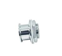 1pc BSP DN32 DN40 Double Ferrule 1.5" 2" Tri Clamp X 1-1/4" 1-1/2" Mâle Adaptateur Sanitaire SS304 Raccord de Tuyau en Acier Inoxydable Homebrew(DN40-K64mm-K64mm)