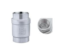 1pc BSPT 1-1/4“ Stainless Steel SS304 Check Valve 1000 WOG Thread In-Line Spring Vertical Control Tool YZWRWRMKTB