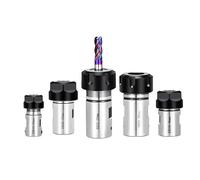 1pc C16 C20 C25 ER8 ER11 ER16 ER20 ER25 ER Tige d'extension d'arbre de moteur Manchon d'arbre de moteur Mandrin de serrage Porte-outil Support Outil(C20-ER16A-5mm)