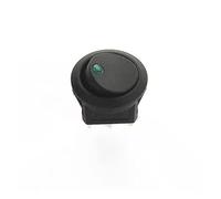 1pc Cat's eye 12 v green lamp series 3 pin opening 20mm power circular switches 3-pin on/off