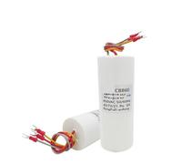 1pc CBB60 44UF + 8UF trois fils 3 fils double condensateur 450V palan électrique pôle de levage moteur grue condensateur de démarrage