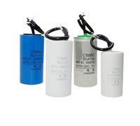 1PC CBB60 50UF 450VAC Condensateur de moteur Pompe à eau Démarrage Condensateur de levage Condensateur de levage(50UF Blue)