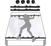 1PC Ceinture de Yoga en Nylon,B/D/S/M sécuriser Les Mains et Le Cou avec Ball, Noir, Cọuplè Yoga Belt D26-P328