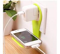 1pc Chargeur De Téléphone Portable Support Mural Hanger Porte-Chargeur De Téléphone Portable Rack Punch Libre Téléphone Support Tablette Couleur Aléatoire