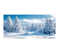 1PC Christmas Garage Door Cover 7x16ft Large Winter Snow Christmas Garage Porte de Porte Hanging Décorations pour Le Nouvel an Party