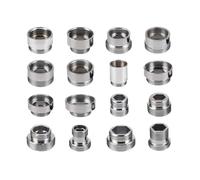 1pc Chrome Robinet en Laiton Adaptateur Homme mâle Femme M22 M24 G1 / 2 "3/4" Raccords de tuyaux Accessoires de purificateur d'eau M16 18 20 28 (Size : M30-M22)