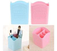 1pc Cosmétique Brosse Stylo Stockage Boîte De Support 4 Compartiments Tour Crayon Maquillage Brosse Organisateur Cosmétique Case Outil Accessoires