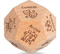 1PC Dating Decision Dice for Couples, Anniversary Dating Gifts for Couple, Fun Dice,Wooden Night Couples Dating Decision Romantic Gifts for Husband Wife Boyfriend Girlfriend Women Men (C)