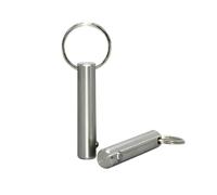 1pc de pène à verrouillage à bille à ressort à libération rapide étagé en acier au carbone nickelé de diamètre 6mm/8mm/10mm/12mm avec anneau de traction, 8x76mm