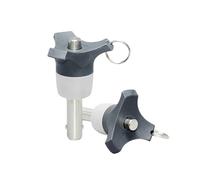 1pc de pène à verrouillage à bille à ressort en acier inoxydable de diamètre 8mm, goupille de positionnement à libération rapide de type bouton pour les enceintes line array, 8x20mm