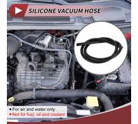 1Pc De Tuyau De Silicone Pour Air Et Eau Haute Température Ligne De Vide Automobile 4Ft 5/16" 8Mm Id 3Mm D'épaisseur Silicone Noir