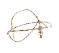 1pc décoration de cheveux bandeau de cheveux robe de tête indien Boho perlé pièce de tête bandeaux mode femmes chaîne de tête bijoux de cheveux