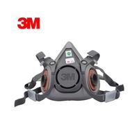 1pc Demi-masque classique réutilisable 6200,sans cartouches filtrantes-Système bi-filtres pour une résistance respiratoire limitée