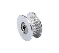 1pc dents 18 ouverture 3/4mm largeur de ceinture 6/10mm for MXL alliage d'aluminium tendeur Guide réglage courroie roulement(3mm Bore with Teeth,6mm)