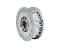 1pc dents 32 ouverture 3/4/5/6mm largeur de ceinture 6/10/15mm for MXL alliage d'aluminium tendeur Guide réglage courroie roulement(5mm Bore with Teeth,15mm)