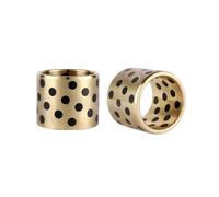 1pc diamètre intérieur 16mm manchon de roulement en laiton graphite autolubrifiant sans huile, diamètre extérieur 22mm, hauteur 6-65mm bague de roulement JDB, 16x22x30mm