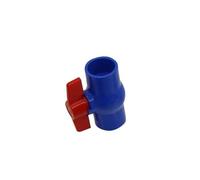 1pc diamètre intérieur 20/25/32/40mm PVC robinet à tournant sphérique 3 couleurs en option glissement plomberie U-PVC robinet à tournant sphérique plastique réparation connecteur tuyau interrupteur(Bl