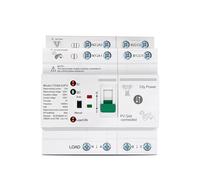 1pc Din Rail ATS L N 230V Small Dual Power Automatic Transfer Electrical Selector Switches 4P 63A TOQ6 PV HSMXNEONJB