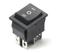 1pc DIY Rocker Switch Power Switch Boat 3 Position 6Pin Button Latching with Lamp Light KCD4 16A 250VAC/ 20A 125VAC On-Off-on NWPNLXEA(Rot)