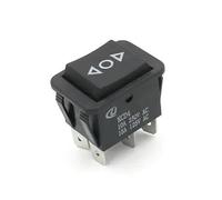 1pc DIY Rocker Switch Power Switch Boat 3 Position 6Pin Button Latching with Lamp Light KCD4 16A 250VAC/ 20A 125VAC On-Off-on NWPNLXEA(1 UK)
