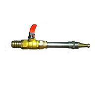 1pc DN20 3/4" 100/200 / 300mm Jet Lance Laiton Ball Valve Switch, Pistolet d'eau Nettoyeur Haute Pression Bobine d'incendie d'arrosage Tuyau Raccord de Tuyau (Taille : 300mm)