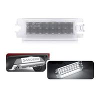 1Pc éclairage de plaque d'immatriculation LED pour Dacia Logan MK1 04-12 Sandero MK1 08-12 Renault Clio MK2 Facelift 01-04 feu arrière de voiture