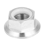 1pc écrou de blocage à bride, M5 M6 M8 M10 M14 écrous à vis hexagonaux de pignon en alliage de titane avec bride pièces de réparation de vélo écrous de blocage pour vélo moto (M14x1,25)