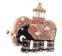 1Pc Elephant Shaped Rhinestone Suit Brooch Fashion Clothing Accessory
