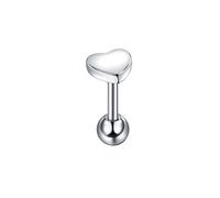 1PC en Acier Inoxydable en Forme de Coeur Anneau de Langue Barbell Tongue Piercing Mignon Bar Goujons Labret en Or Rose Bijoux pour le Corps et Piercing Lovely And Professional