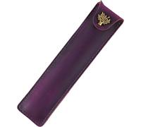 1pc en Cuir Porte-Stylo Soft 6,6x1,6 Pouces Boîtier à Stylo à Stylo à Bouton Sleeve de Stylo Vintage pour Hommes Femmes faciles à Utiliser Case de Stylo Fountain Gift pour Les Amateurs de Stylo